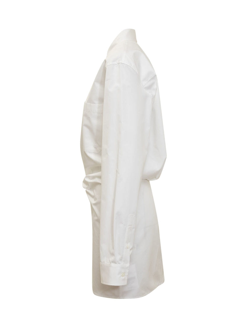 Off-White Cotton Shirtdress - Women