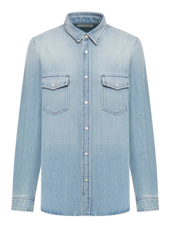 Saint Laurent Sarli Oversize Shirt Point - Men