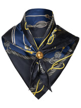 Versace Blue Silk Scarf - Men