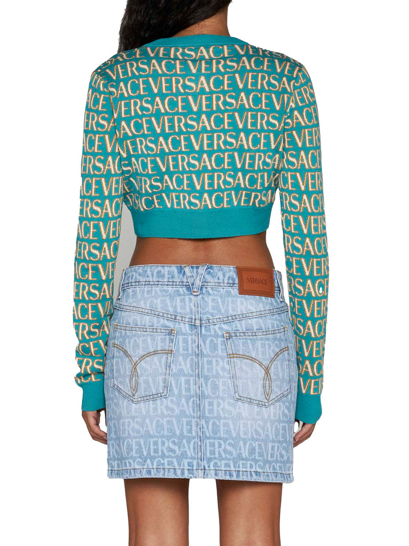 Versace Cropped-length Knitted Cardigan - Women