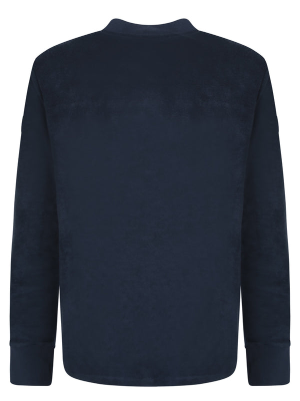 Moncler Logo University Blue Sweatshirt - Men