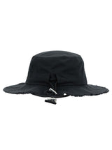 Jacquemus le Bob Artichaut Black Hat With Metal Logo In Canvas Man - Men - Piano Luigi