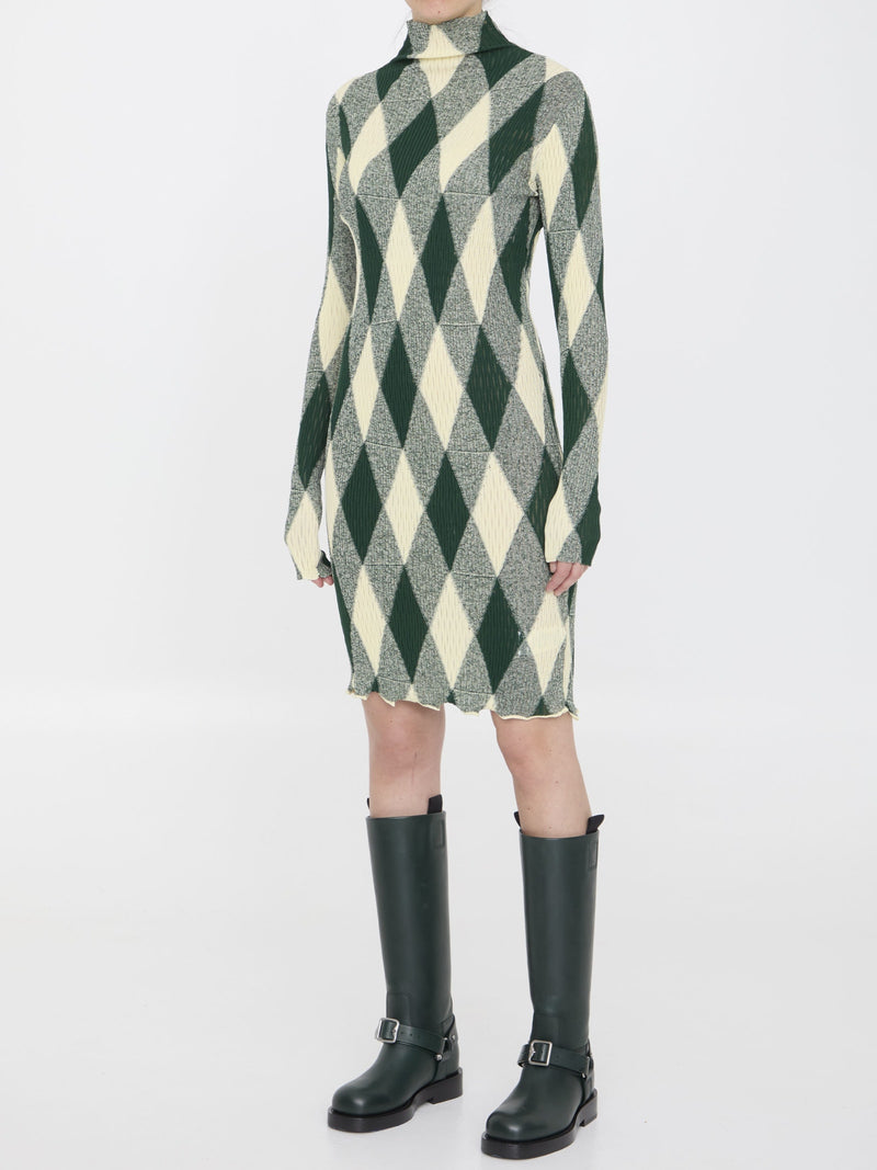 Burberry Argyle Motif Dress - Women