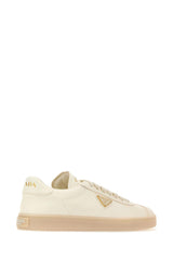 Prada Ivory Leather Downtown Sneakers - Women