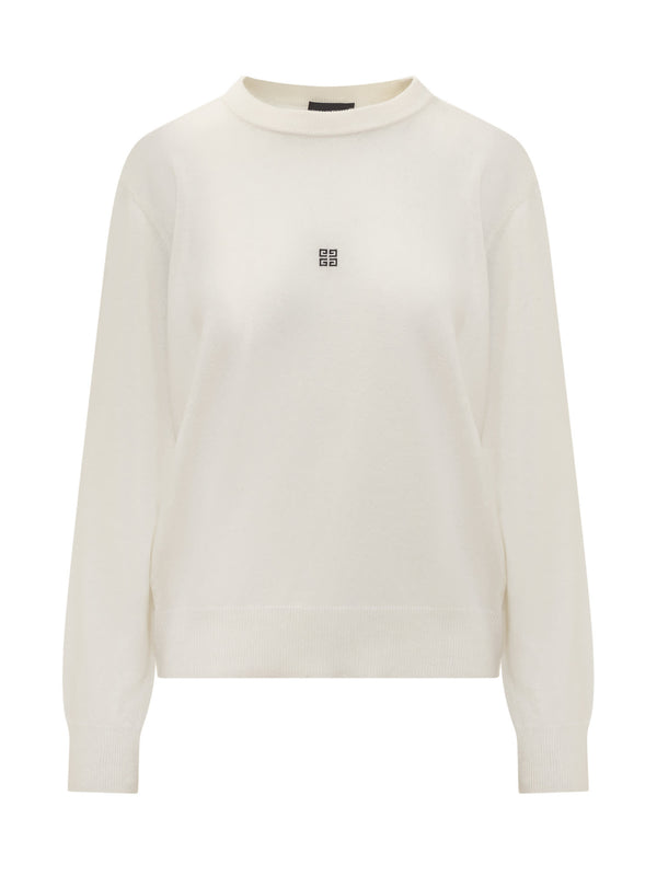 White Givenchy Pullover In Wool And Cashmere - Women