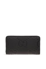 Gucci Logo Embossed Zip-around Wallet - Men