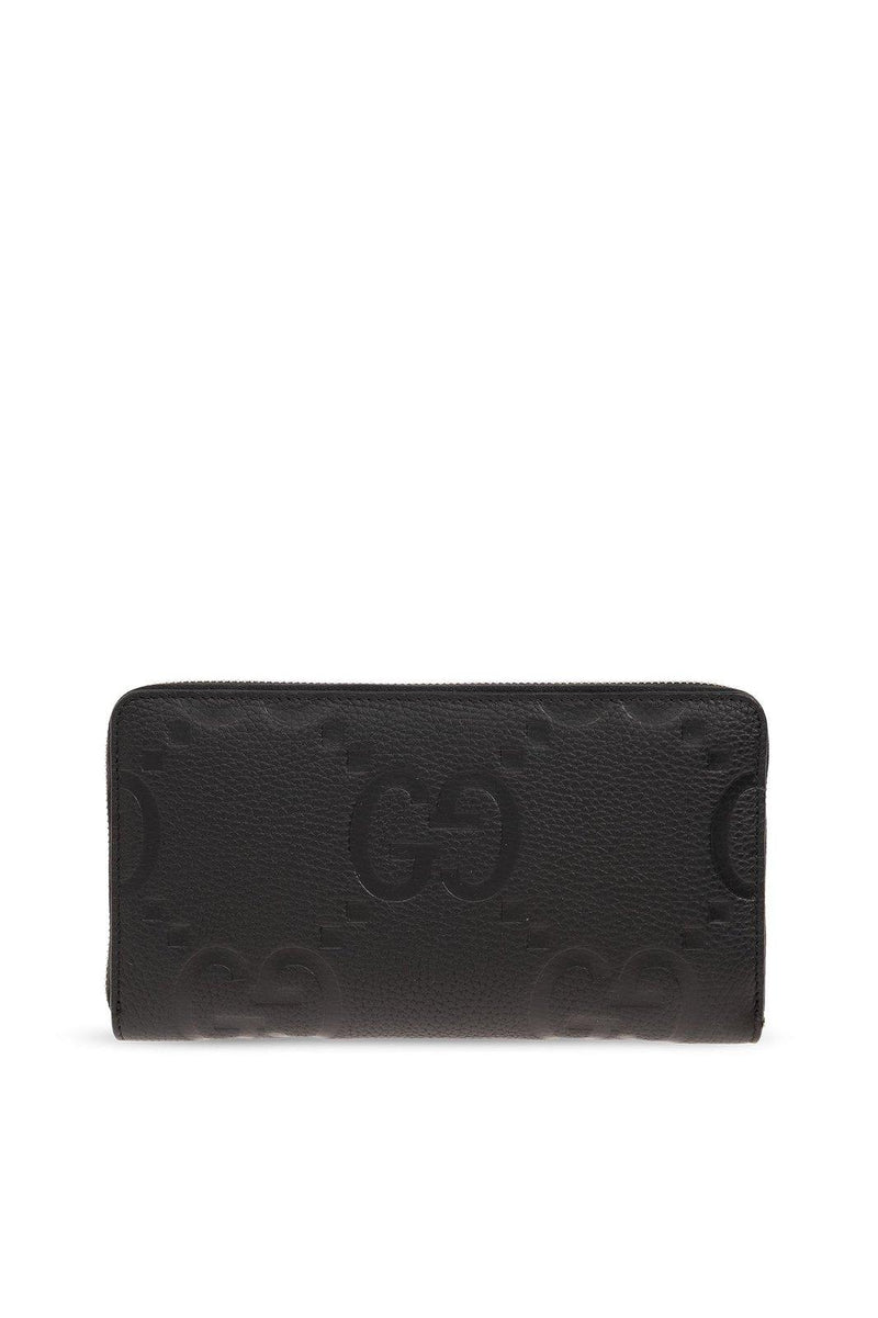 Gucci Logo Embossed Zip-around Wallet - Men