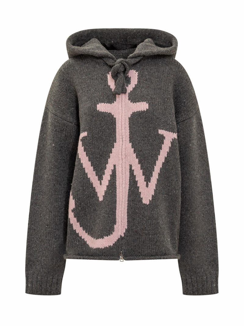 J.W. Anderson Zipped Anchor Hoodie - Women - Piano Luigi