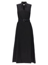 Brunello Cucinelli Long Belted Dress - Women - Piano Luigi