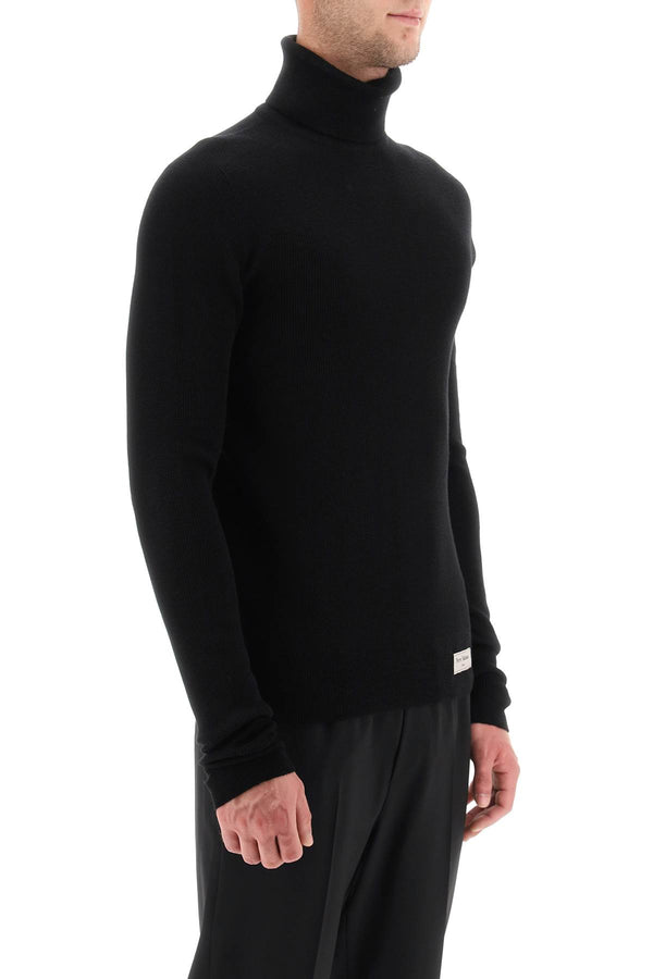 Balmain Turtleneck Sweater In Merino Wool - Men
