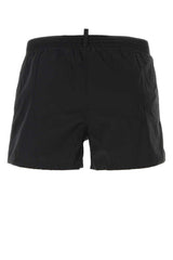 Dsquared2 Logo Printed Drawstring Swimming Shorts - Men