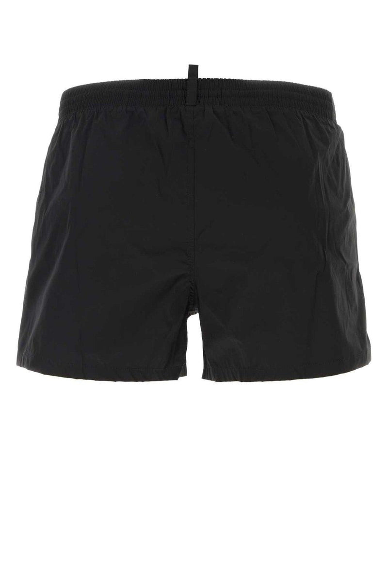 Dsquared2 Logo Printed Drawstring Swimming Shorts - Men