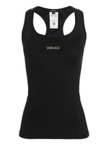 Versace Logo Printed Sleeveless Tank Top - Women