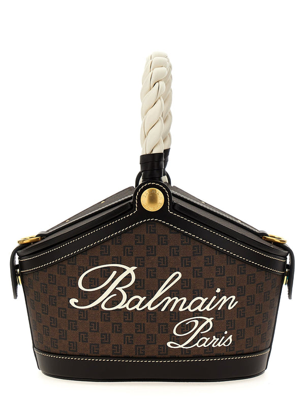 Balmain Monogram Bucket Handbag - Women