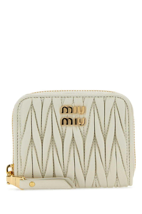 Miu Miu Logo Lettering Zip-around Wallet - Women