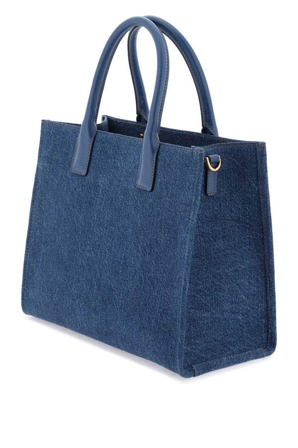 Versace Small Denim La Medusa Tote Bag - Women