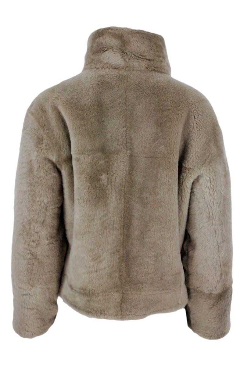 Brunello Cucinelli Reversible Jacket Jacket In Very Soft And Precious Shearling - Women - Piano Luigi