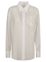 Brunello Cucinelli Floral Embroidery Shirt - Women