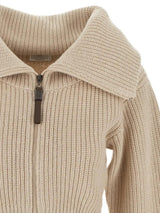 Brunello Cucinelli Wide Collar Cropped Cardigan - Women