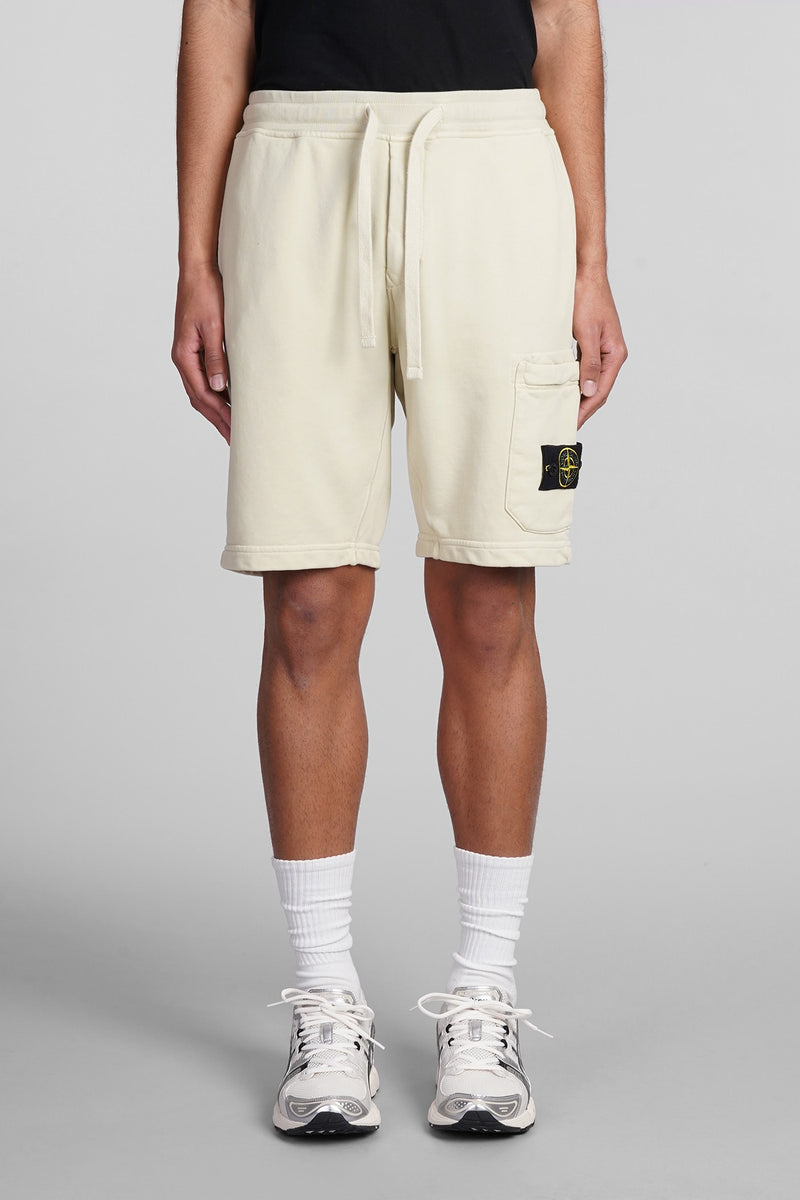 Stone Island Shorts In Green Cotton - Men