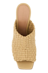 Bottega Veneta Beige Leather Knot Mules - Women