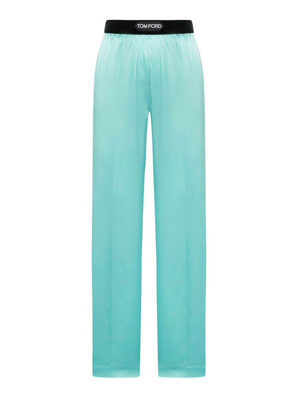 Tom Ford Stretch Silk Satin Pj Pants - Women