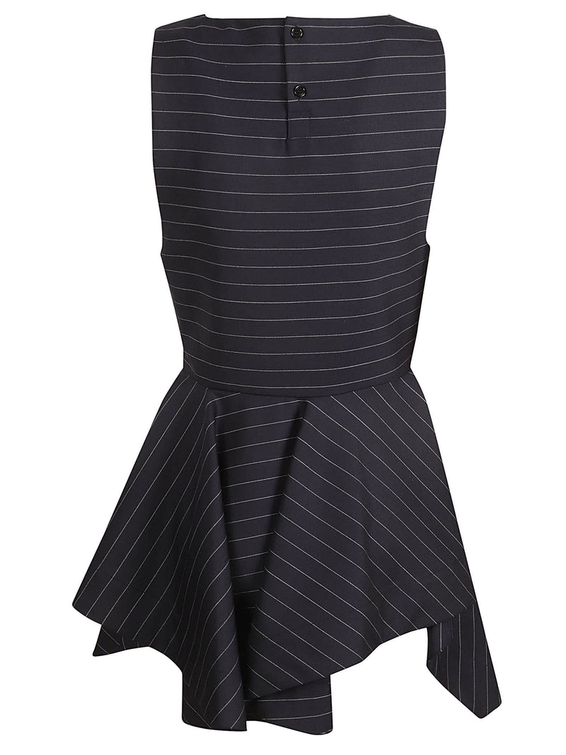 J.W. Anderson Pinstriped Peplum Top - Women