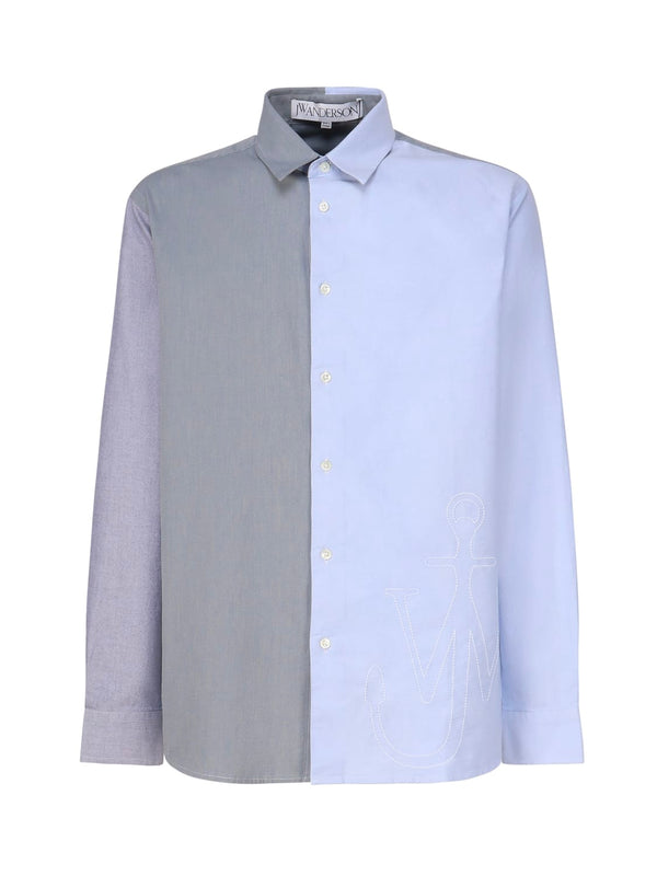 J.W. Anderson Patchwork Shirt With Anchor Embroidery - Men