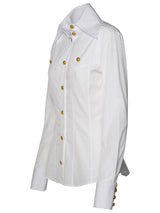 Balmain White Cotton Shirt - Women