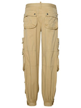 Dsquared2 Beige Cotton Cargo Pants - Women