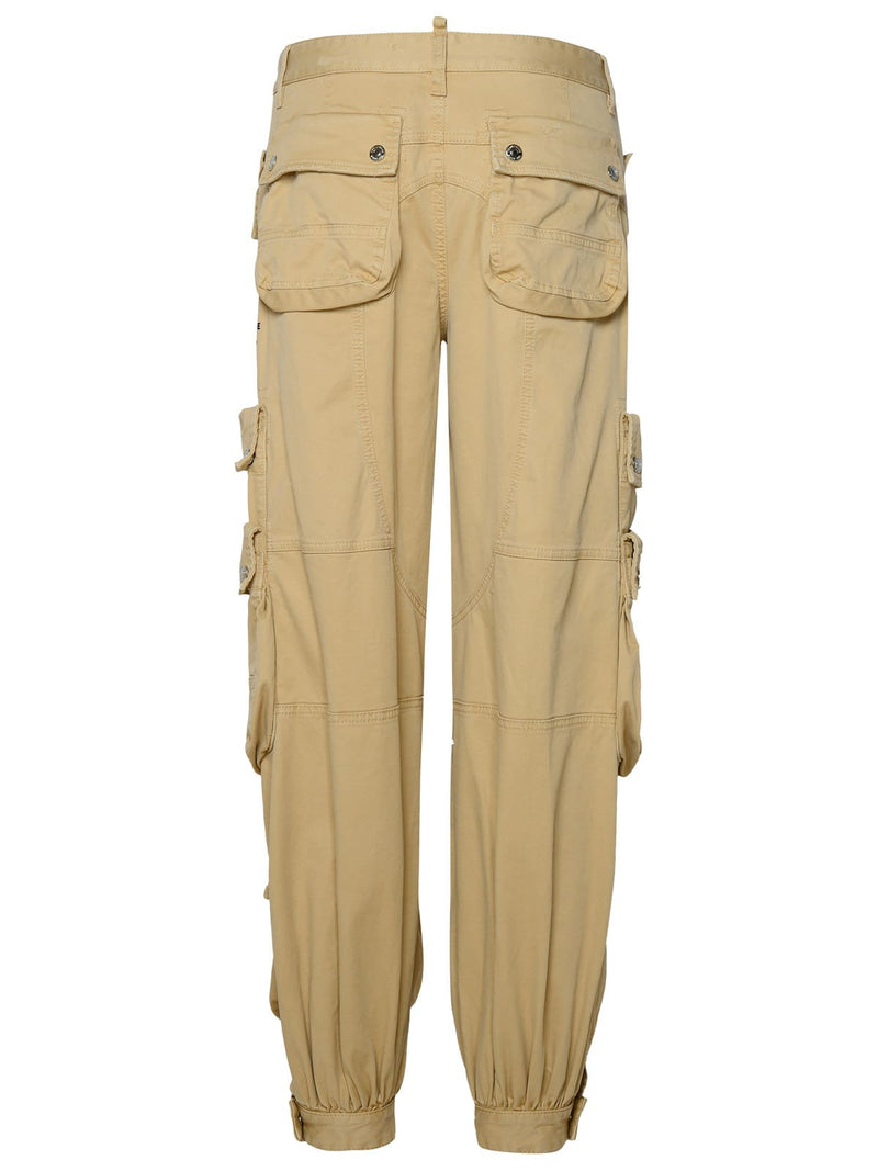 Dsquared2 Beige Cotton Cargo Pants - Women