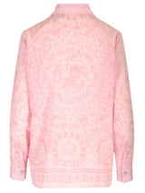 Versace Pink Silk Twill Shirt - Women