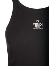 Fendi Ribbed Jersey Mini Dress - Women