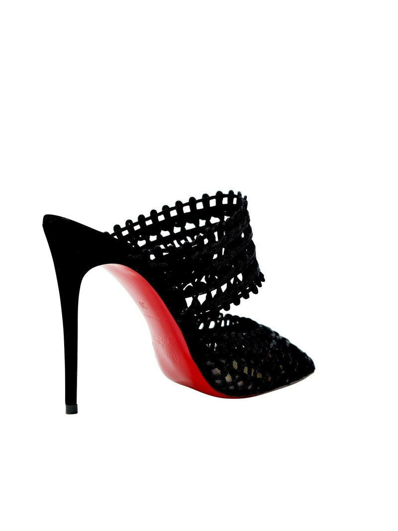 Christian Louboutin Black Patent Deia 100 Sandals - Women - Piano Luigi