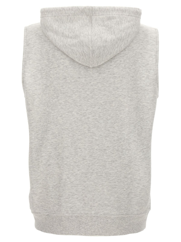 Brunello Cucinelli Jersey Hooded Vest - Men