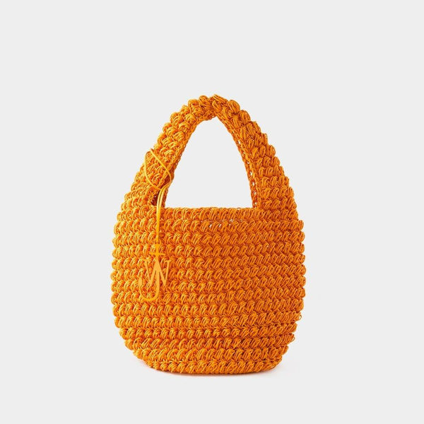 J.W. Anderson Logo Charm Popcorn Large Basket Bag - Women