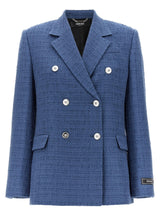 Versace Bouclè Tweed Blazer - Women - Piano Luigi