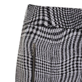 Burberry Wraped Houndstooth Jacquard Wide-leg Trousers - Women