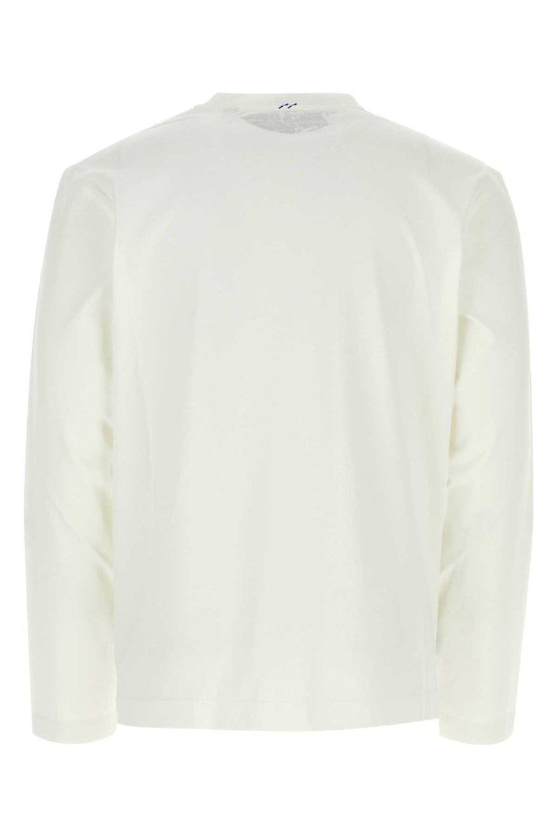 Burberry Allover Logo Printed Long Sleeved T-shirt - Men