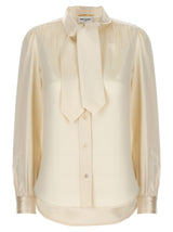 Saint Laurent Lavalliere Silk Shirt - Women