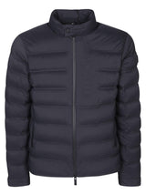 Moncler Logo Detailed Zip-up Padded Jacket - Men