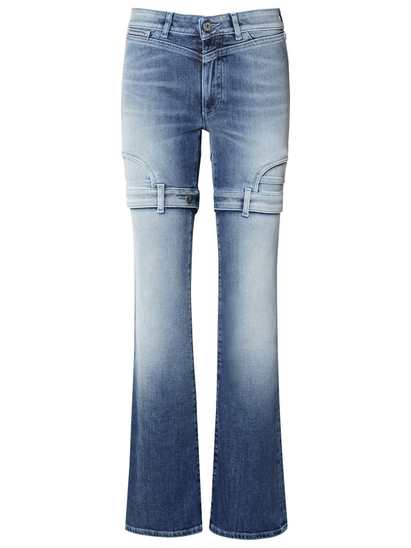 Off-White Blue Cotton Jeans - Women