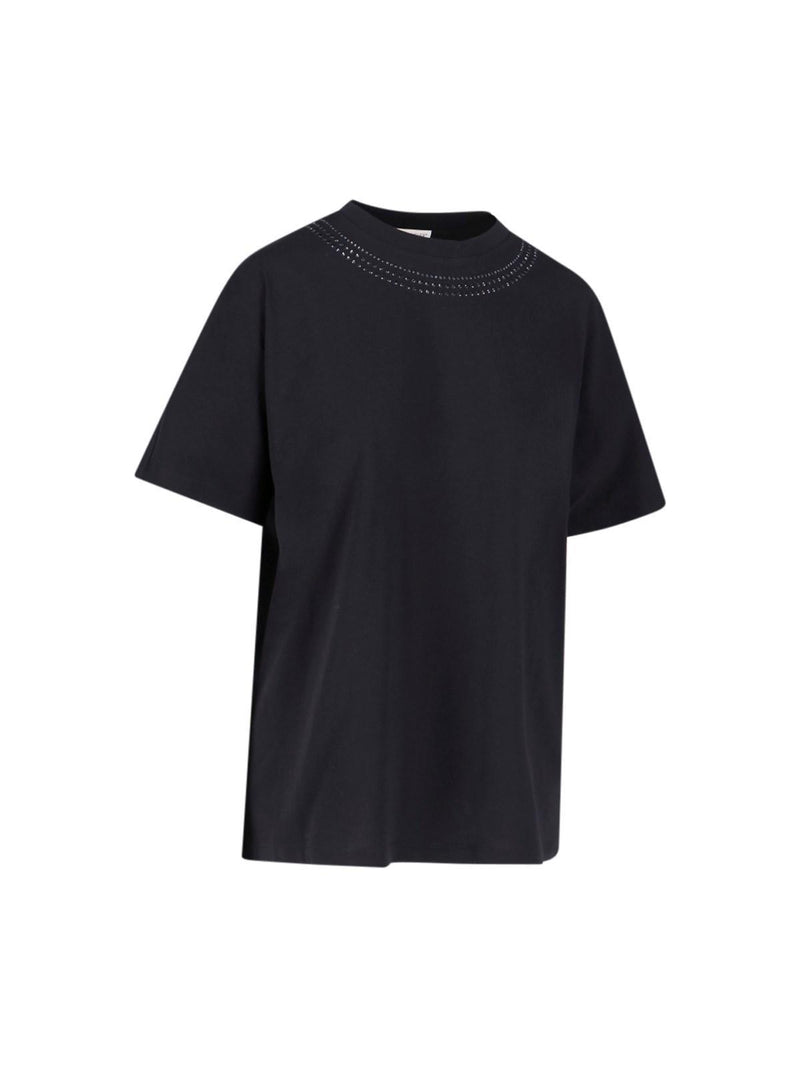 Moncler Crystal Detail T-shirt - Women - Piano Luigi