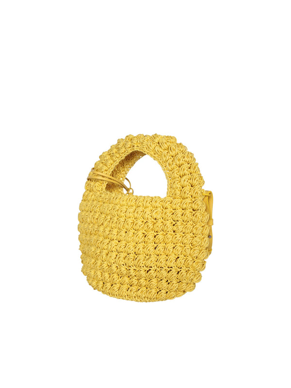 J.W. Anderson Popcorn Basket Yellow Large Bag - Women