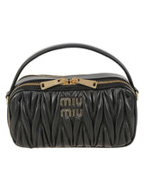 Miu Miu Logo Top Zip Shoulder Bag - Women