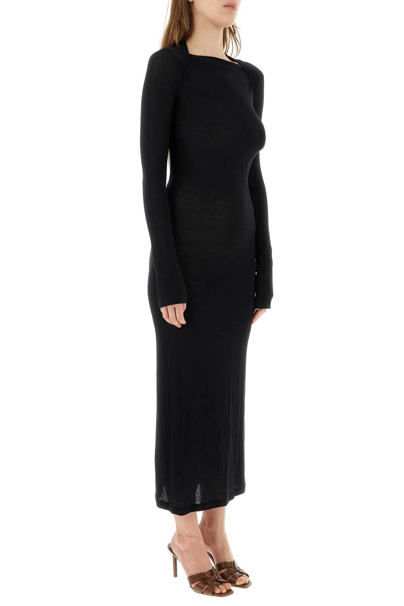 Saint Laurent Black Viscose Blend Dress - Women