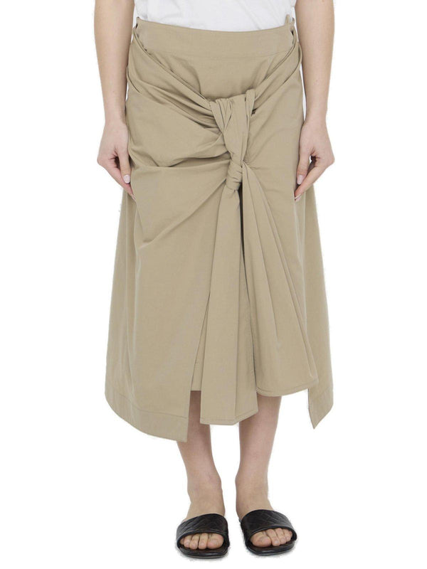 Bottega Veneta Asymmetric Hem Midi Skirt - Women