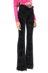 Versace Froiss Elvet Flared Pants - Women