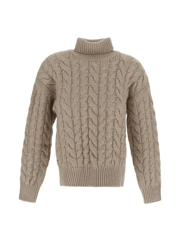 Brunello Cucinelli Turtleneck Braided Detailing Sweater - Women