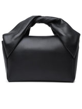 J.W. Anderson Black Leather Twister Midi Bag - Women - Piano Luigi